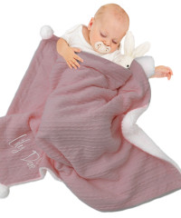 Sherpa back Baby Blankets