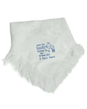 Personalised Christening Baby Shawl Blanket Embroidered design with any name Personalised Christening Baby Shawl Blanket Embroidered design with any name