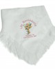 Personalised Baby Shawl Blanket |Beautiful floral Cross Embroidered with any name for boys or girls