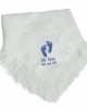 Personalised Baby Shawl Blanket Embroidered Embroidered with any name and Birth date