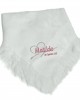 Personalised Baby Shawl Blanket Embroidered Embroidered with any name and Birth date