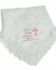 Personalised Baby Christening  Shawl, Blanket, Beautifully Embroidered Design With dates