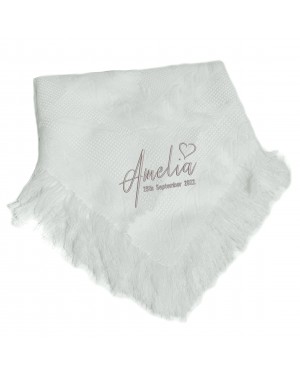 Personalised Baby Shawl Blanket Embroidered with any name Personalised Baby Shawl Blanket Embroidered with any name