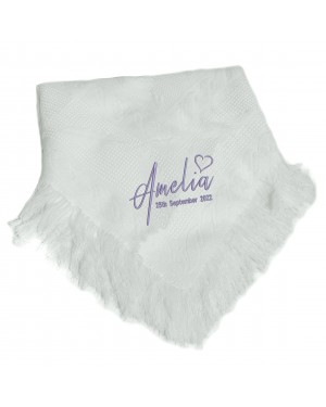 Personalised Baby Shawl Blanket Embroidered with any name Personalised Baby Shawl Blanket Embroidered with any name