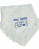Personalised New Born Baby Shawl Blanket Embroidered Name Date New Born Gift 