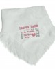 Personalised New Born Baby Shawl Blanket Embroidered Name Date New Born Gift 