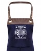 Premier Faux leather Trim  Mens King Of The Grill Personalised BBQ Apron, Apron With Pockets