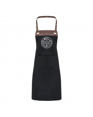Premier Faux leather Trim  Mens Barbeque Personalised BBQ Apron, Apron With Pockets Premier Faux leather Trim  Mens Barbeque Personalised BBQ Apron, Apron With Pockets