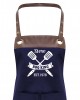 Premier Faux leather Trim  Mens BBQ Grill Personalised Apron Apron With Pockets