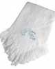 Personalised Baby Shawl Blanket Embroidered with any name
