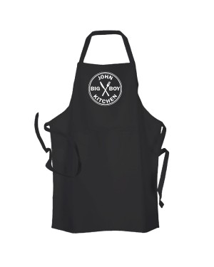 Big Boy Kitchen Personalised Apron Available in Black would be a fun gift For your man.