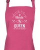 Queen In The Kitchen Personalised Colour Apron Ladies Fun Chef Kitchen Cooking Dinner, Quality Apron