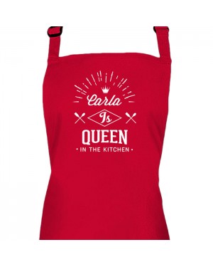 Queen In The Kitchen Personalised Colour Apron Ladies Fun Chef Kitchen Cooking Dinner, Quality Apron Queen In The Kitchen Personalised Colour Apron Ladies Fun Chef Kitchen Cooking Dinner, Quality Apron