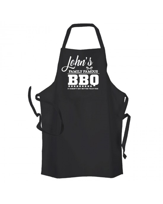 Famous Family BBQ |Personalised Cooking Apron
