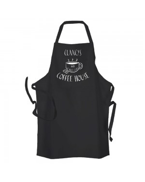 Personalised Coffee Shop cooking Kitchen Apron. Personalised Coffee Shop cooking Kitchen Apron.