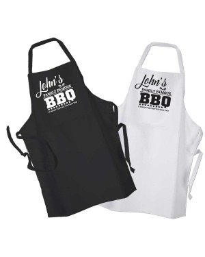 Personalised BBQ & Grill, Family Favourite cooking, Apron. Personalised BBQ & Grill, Family Favourite cooking, Apron.