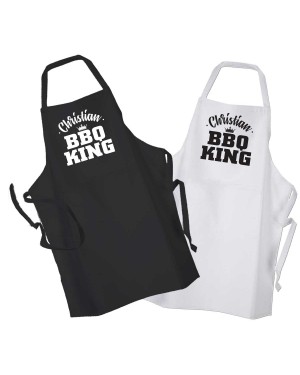 Personalised BBQ King, Adult cooking apron.