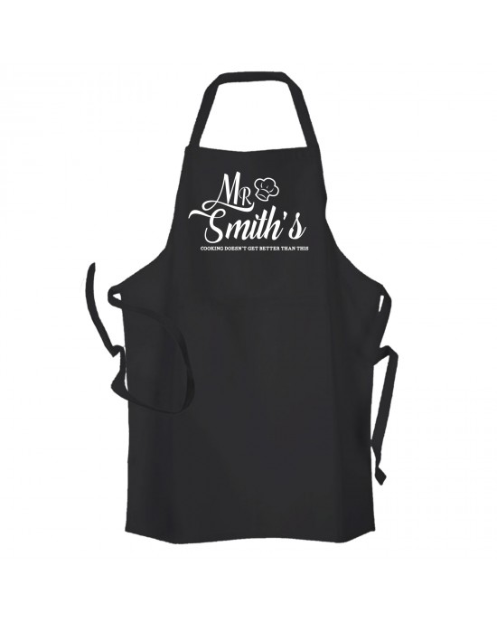 Mr..... Personalised Cooking Apron, Have your name on you apron.