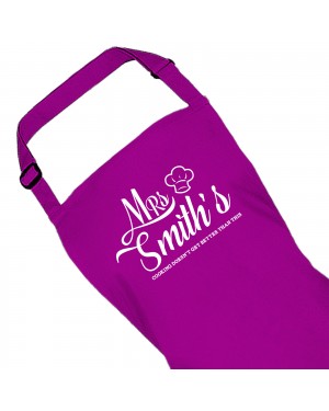 Personalised Colour Apron Ladies Mrs Fun Chef Kitchen Quality Apron Personalised Colour Apron Ladies Mrs Fun Chef Kitchen Quality Apron