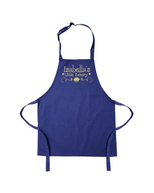 Personalised Kids Children's Cooking Apron. Little Bakery Embroidered Design Personalised Kids Children's Cooking Apron. Little Bakery Embroidered Design