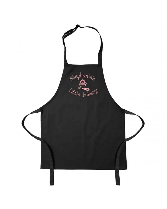 Personalised Kids Children's Cooking Apron Embroidered. Little Bakery Design