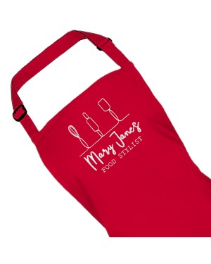 Personalised Ladies Apron, Custom Embroidered Colour Apron. Food Stylist. Personalised Ladies Apron, Custom Embroidered Colour Apron. Food Stylist.