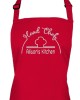 Personalised Embroidered Adult Cooking Apron. Head chef design, thread colour choices.