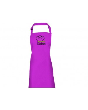 Personalised Embroidered Adult Cooking Apron. Kitchen Chef Hat design, thread colour choices.