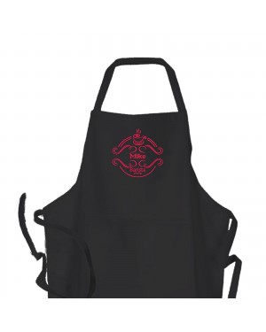 Personalised ,Premium Black Apron  A Lovely Barista Embroidered Design  Personalised ,Premium Black Apron  A Lovely Barista Embroidered Design