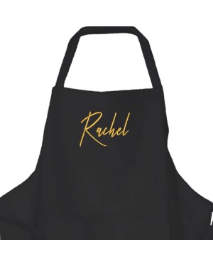 Personalised ,Premium Black Apron. Name Of your Choice Embroidered  Personalised ,Premium Black Apron. Name Of your Choice Embroidered