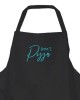  Personalised ,Premium Black Apron  A Lovely Pizza Embroidered Design