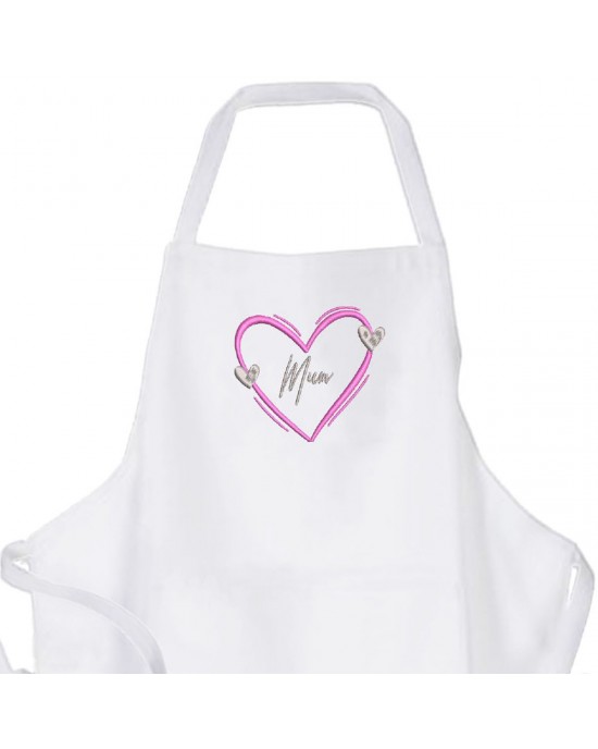  Personalised ,Premium White Apron  A Lovely Gift For Ladies 
