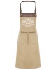 Personalised Mans Apron King Of The Grill Premier Faux leather Trim, BARBECUE, Mans Apron With Pockets