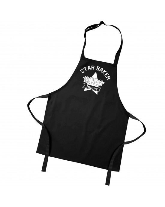 Personalised Kids Childrens Star Baker Cooking Apron
