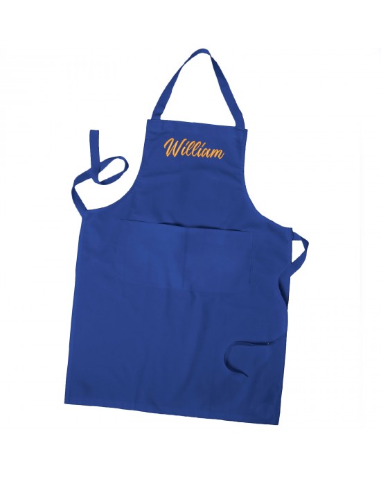 Personalised Embroidered Apron, Mens Apron / Ladies Apron With Pockets Unisex Cooking Chef Apron
