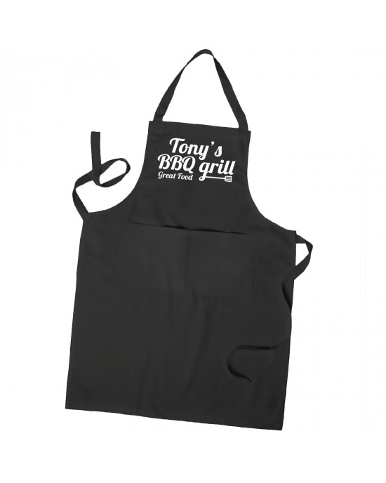 BBQ Grill Personalised Men's, Barbecue Apron Cooking Apron With Pockets In Colours