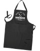 King Of The Barbecue Apron Crown Design Personalised Mans Cooking Apron, Kitchen Apron With Pockets In Colours