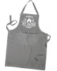 Personalised Pit Master BBQ Apron, Cooking Chef Apron Unisex Apron With Pockets In Colour
