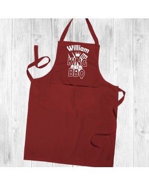 Personalised Apron, BBQ King, Cooking Chef Barbeque Apron Unisex Apron With Pockets Personalised Apron, BBQ King, Cooking Chef Barbeque Apron Unisex Apron With Pockets