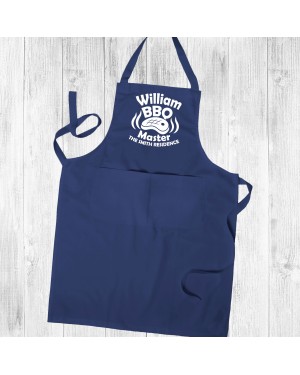 Personalised Apron, Cooking Chef, BBQ Master, Barbeque Apron Unisex Apron With Pockets Personalised Apron, Cooking Chef, BBQ Master, Barbeque Apron Unisex Apron With Pockets