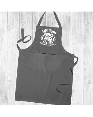 Personalised Apron, Cooking Chef, BBQ Master, Barbeque Apron Unisex Apron With Pockets Personalised Apron, Cooking Chef, BBQ Master, Barbeque Apron Unisex Apron With Pockets