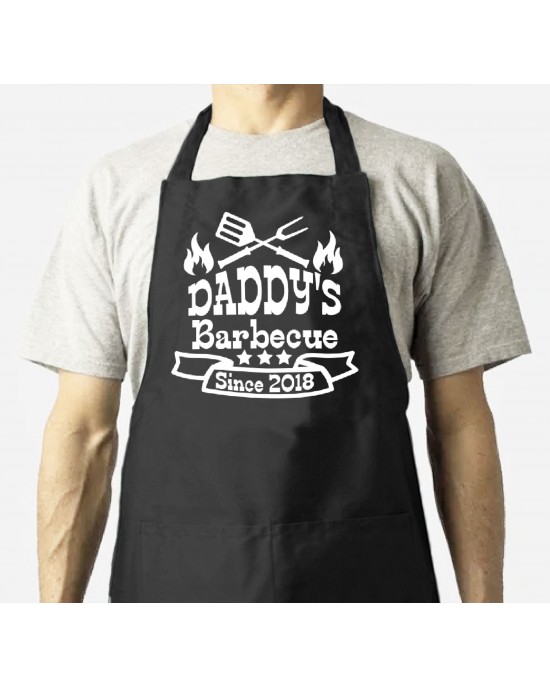Personalised BBQ Cook, Steak Grill Cooking Chef Apron Unisex Apron With Pockets