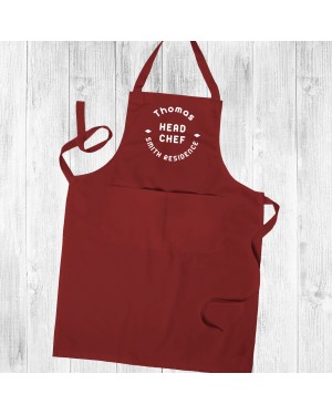 Personalised Apron, Unisex Apron, Head Chef, Kitchen Apron Unisex Apron With Pockets Personalised Apron, Unisex Apron, Head Chef, Kitchen Apron Unisex Apron With Pockets