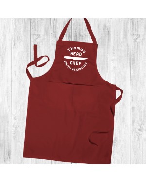 Personalised Apron, Unisex Apron, Head Chef, Kitchen Apron Unisex Apron With Pockets Personalised Apron, Unisex Apron, Head Chef, Kitchen Apron Unisex Apron With Pockets