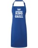 King / Queen Or The Grill Personalised Apron, BBQ cooking apron personalised with the wearers name. Available in colours.
