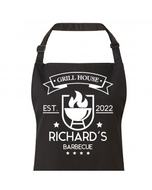 Barbecue Grill Master Personalised Apron, cooking apron personalised with the wearers name. Available in colours. Barbecue Grill Master Personalised Apron, cooking apron personalised with the wearers name. Available in colours.