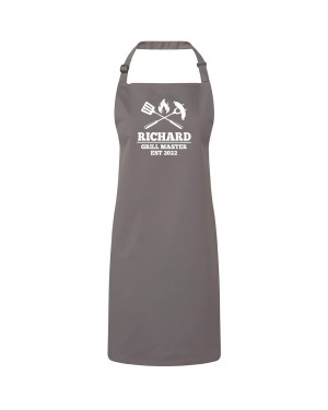 Grill Master Personalised Apron, cooking apron personalised with the wearers name. Available in colours. Grill Master Personalised Apron, cooking apron personalised with the wearers name. Available in colours.