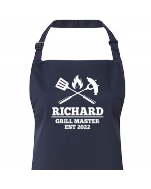 Grill Master Personalised Apron, cooking apron personalised with the wearers name. Available in colours. Grill Master Personalised Apron, cooking apron personalised with the wearers name. Available in colours.