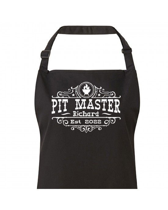 Personalised Can't Stand The Heat BBQ Apron, A cooking apron personalised with the wearers name. Available in colours.