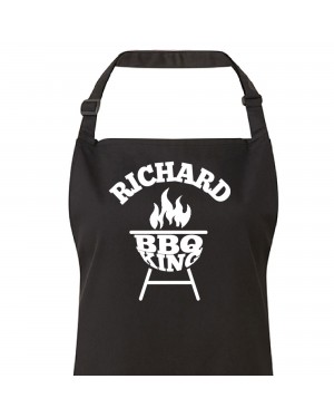 BBQ King Or Queen Design Personalised Colour  Quality Unisex Apron BBQ King Or Queen Design Personalised Colour  Quality Unisex Apron